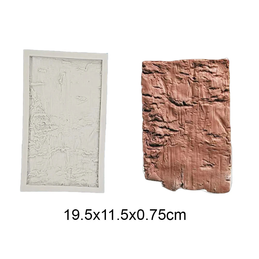 Pottery mold Stone Wall Mold Texture Bark Brick Wall Silicone Printing Mold Simulation Clay Texture Stone texture