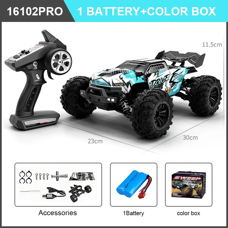 New High Speed RC Car 4WD Off Road Vehicle 70KM/H Brushless Motor Professional Drift Truck for Kids Remote Control Toys