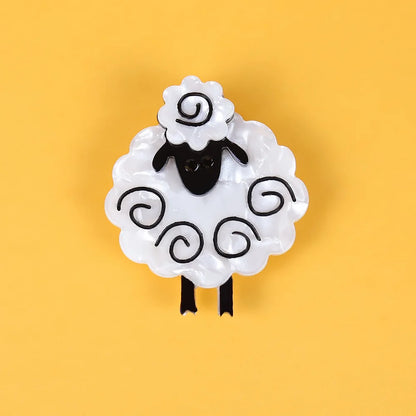 handmade fashion animal accessories acrylic cartoon sheep brooch clothing bag accessories