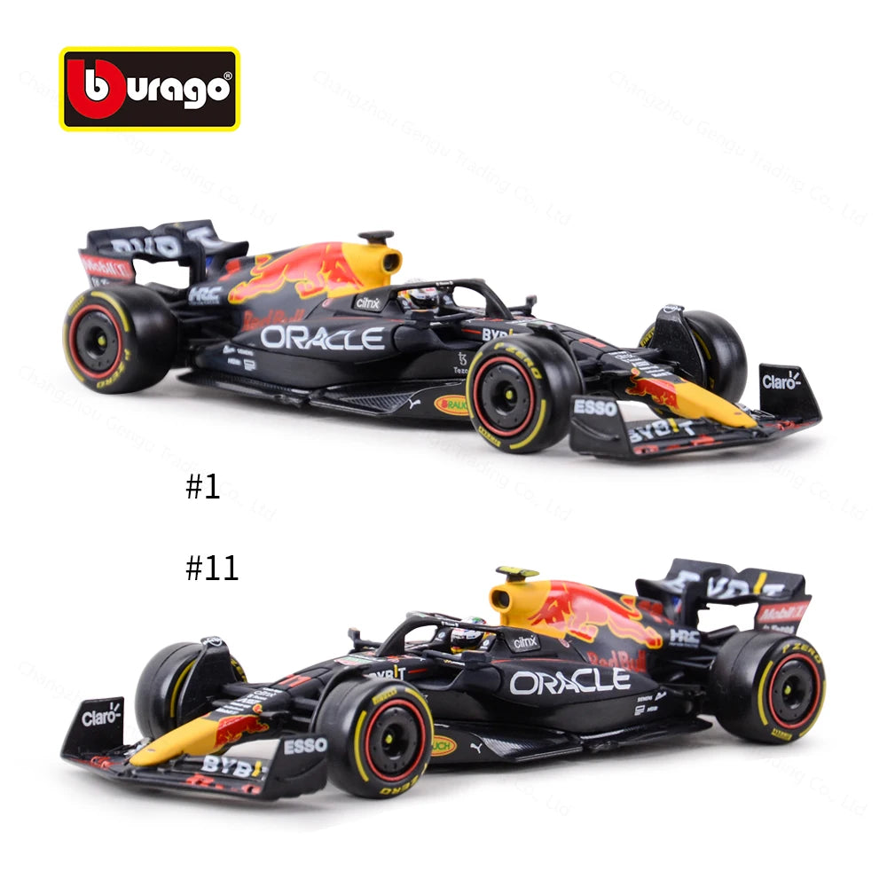 Bburago 1:43 2022 RedBull RB18 #1 #11 Static Die Cast Vehicles Collectible Model Formula Racing Car Toys