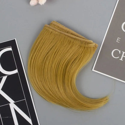 Kids Gifts High-Temperature Wire Doll Hair 7 Colors 10*100cm Curly Wigs DIY Mini Tresses