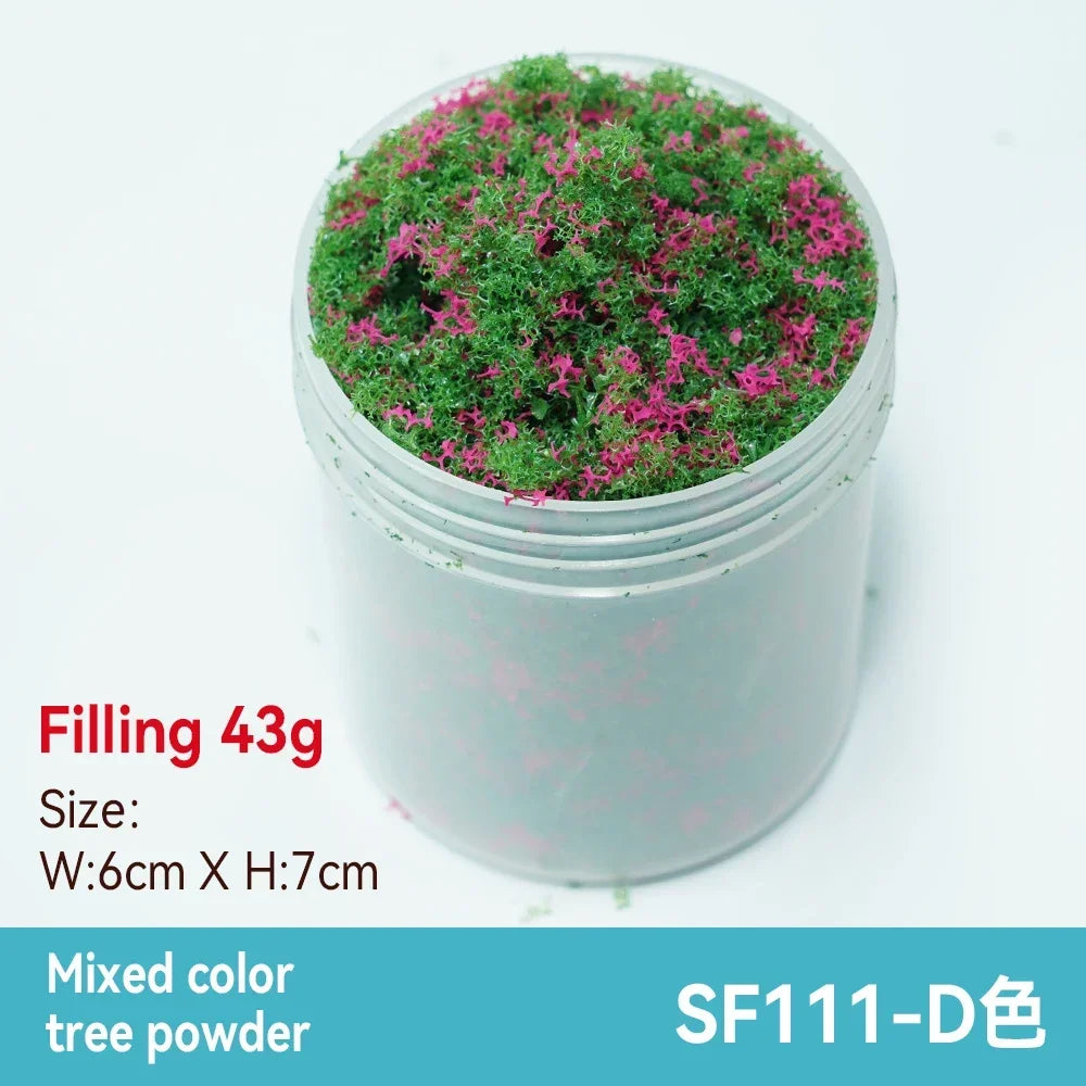 50ml 1-3mm Simulation bush grass sponge tree powder coarse grain flowers leaves diy military train model sand table scene layout