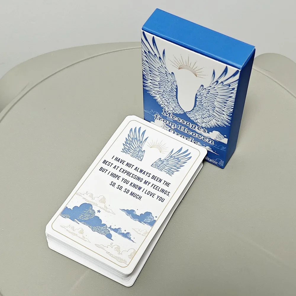 Messages From Heaven Oracle Cards  - 54 Pcs Cards 10.3*6cm with Guidance From Your Crossed Over Loved Ones for General Readings