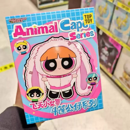 The Powerpuff Girls Cloak Doll Series Blind Box Toy Pendant Doll Anime Cartoon Peripheral Desktop Decor Children Birthday Gifts