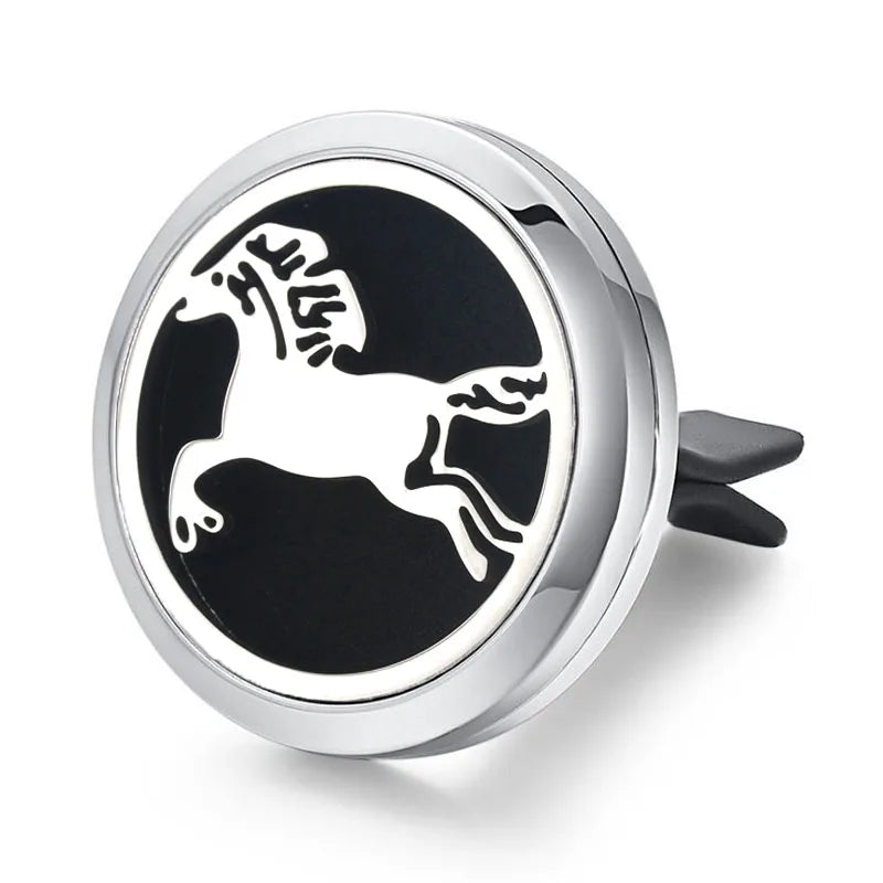 Aromatherapy Jewelry Locket Pendant Car Air Freshener Vent Clip Aroma Perfume Oils Locket Essential Oil Diffuser Car Clip
