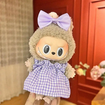 Labubu Trendy Outfit Accessories Leisure set princess skirt Stylish Look for Labubu Vinyl Dolls