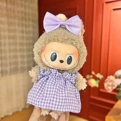 Labubu Trendy Outfit Accessories Leisure set princess skirt Stylish Look for Labubu Vinyl Dolls