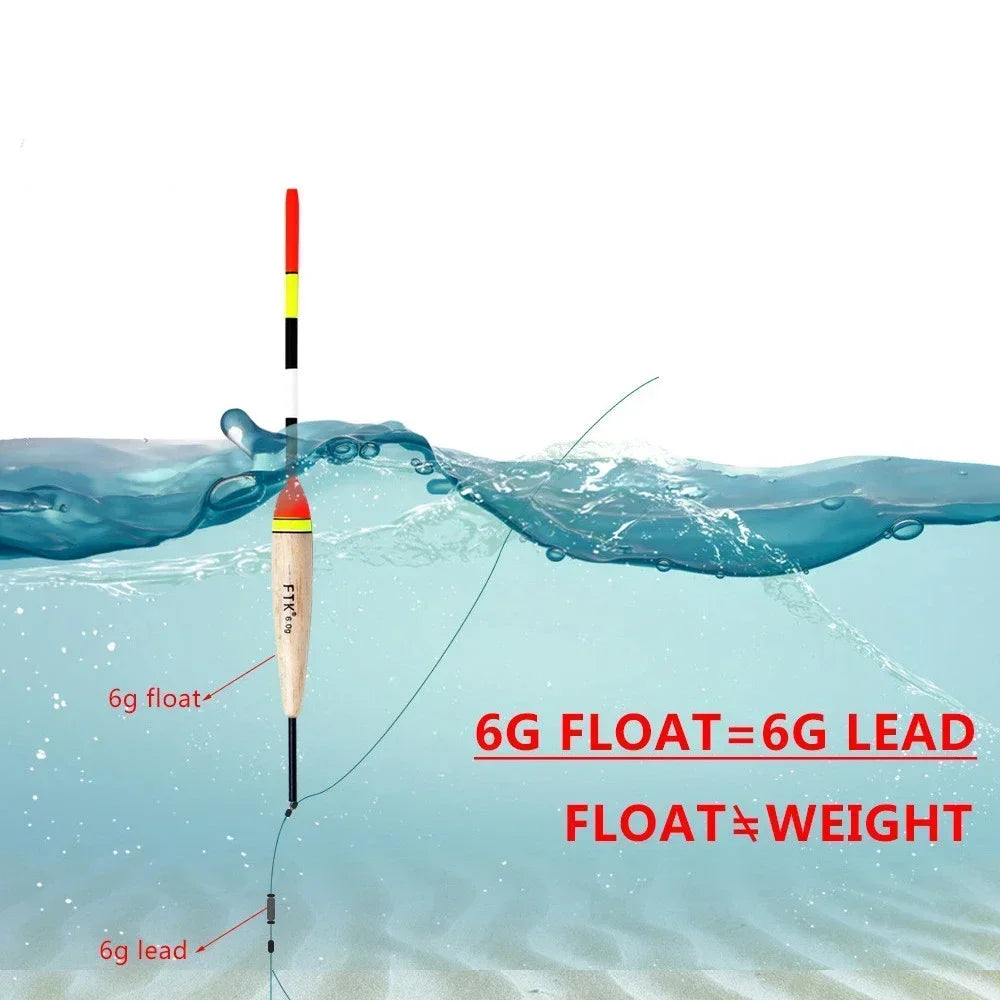 2g-5g Fishing Float Set 5pcs Barguzinsky Professional Vertical Buoy Accessories Fishing Float Pesca