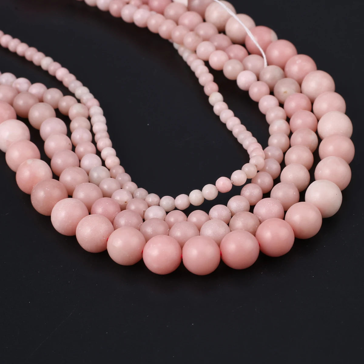 Natural Genuine Pink Opal Stone Beads Round Loose Spacer Beads for Jewelry Making DIY Bracelet Charms Accessories 4/6/8/10mm