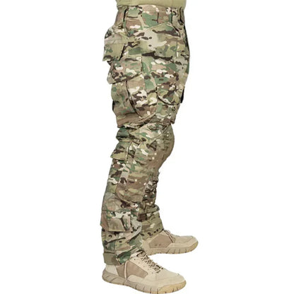 Versatile Men's Tactical Pants, Combat Trousers with Knee Pads, Camo Cargo Sport Pants for Hunting and Hiking( Not knee pads)