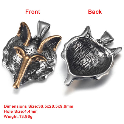 316L Choice Stainless Steel Viking Skull Animal Vintage Pendant for Men Necklace Bracelet DIY Accessories Finding Jewelry Making