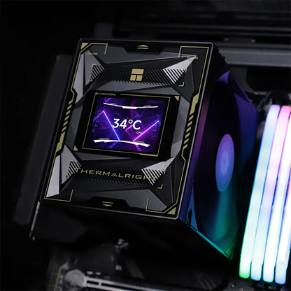 Thermalright Burst Assassin 120 VISION 6x6mm AGHP 4.0 Heatpipe Tower Air Cooler 2.4-inch IPS LCD for INTEL LGA1851 1700 AMD AM5