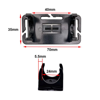 Flashlight Clip Buckle Headband Adjustable Head Belt Head Strap Mount Holder Stand for 24mm LED Flashlight Torch Headlamp Light