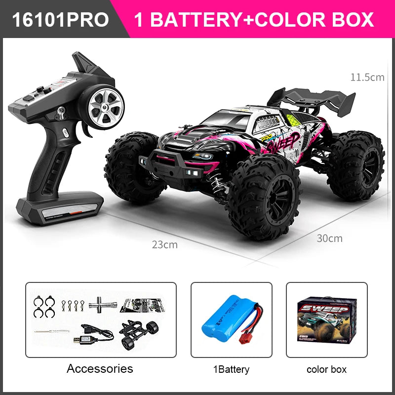New High Speed RC Car 4WD Off Road Vehicle 70KM/H Brushless Motor Professional Drift Truck for Kids Remote Control Toys