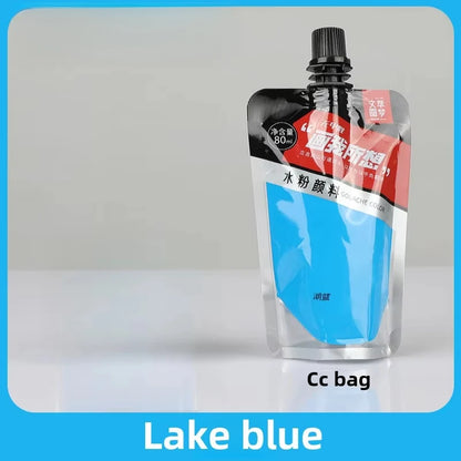 Gouache Pigment Pack Gouache Refill Jelly Pigment Art Students Special Beginners Children's Non-Toxic Super Gouache 80ml