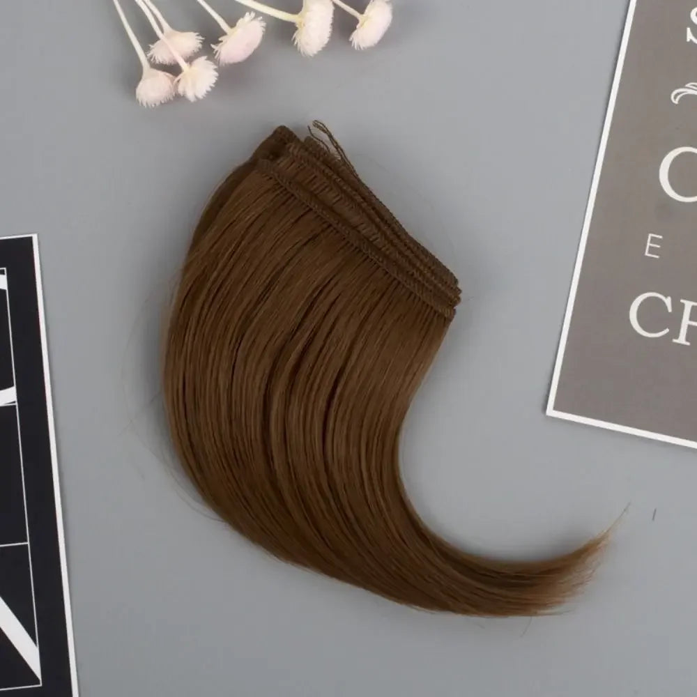 Kids Gifts High-Temperature Wire Doll Hair 7 Colors 10*100cm Curly Wigs DIY Mini Tresses