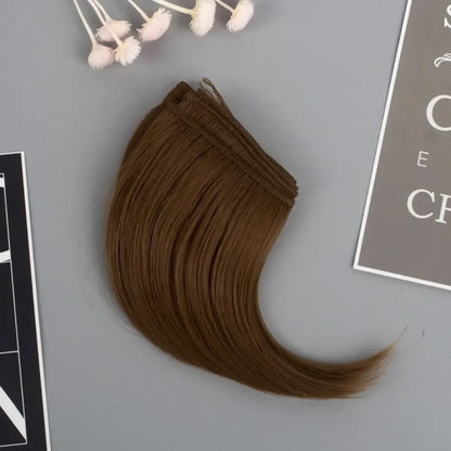Kids Gifts High-Temperature Wire Doll Hair 7 Colors 10*100cm Curly Wigs DIY Mini Tresses