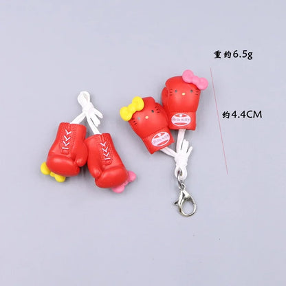 Kawaii Hello Kitty Toy Cute Anime Cat Keychain Backpack Phone Case Decoration Cartoon Festival Gift Women Accessories Wholesale