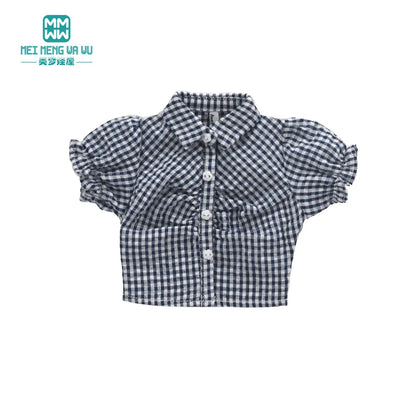 BJD 43-60cm 1/3 1/4 Doll Clothes Joint smart Doll Stylish Plaid Shirt Accessories Girl Gift