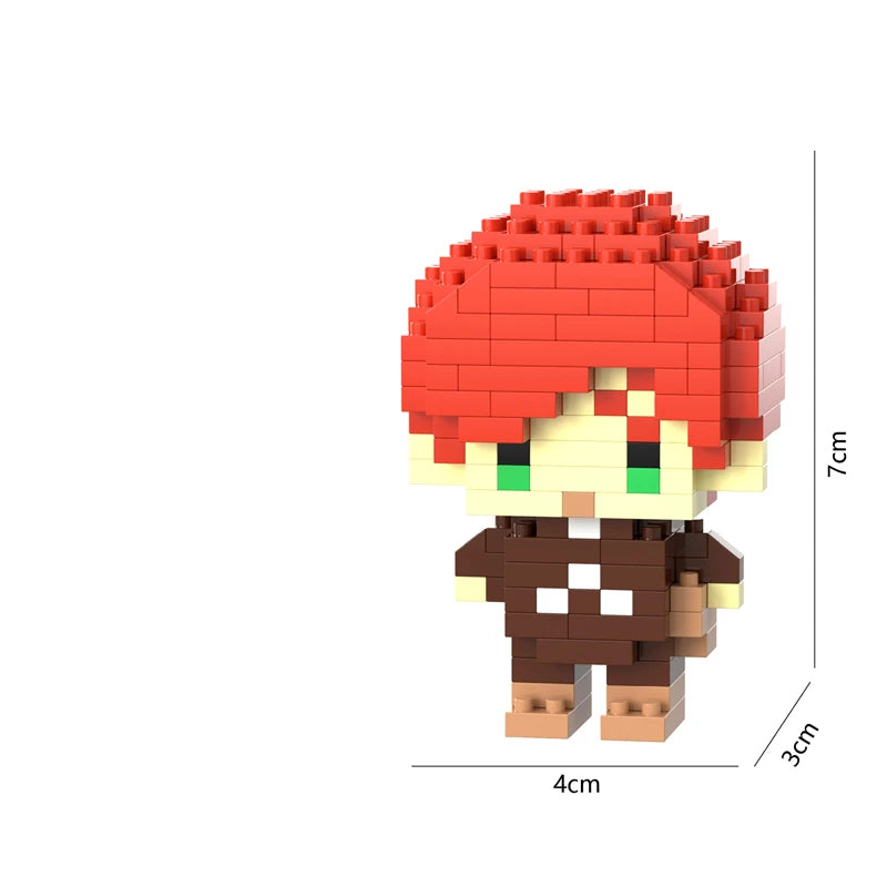 26 Styles New Cartoon Anime Building Blocks  Mini Cute Miniature Bricks Ornaments Small Particle Children's Toys