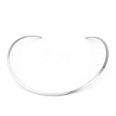 1pc Fashion Stainless Steel Collar Neck Necklace Choker 4 Sizes For Women Men Friends Trendy Jewelry Gift  42.5 - 38cm Long