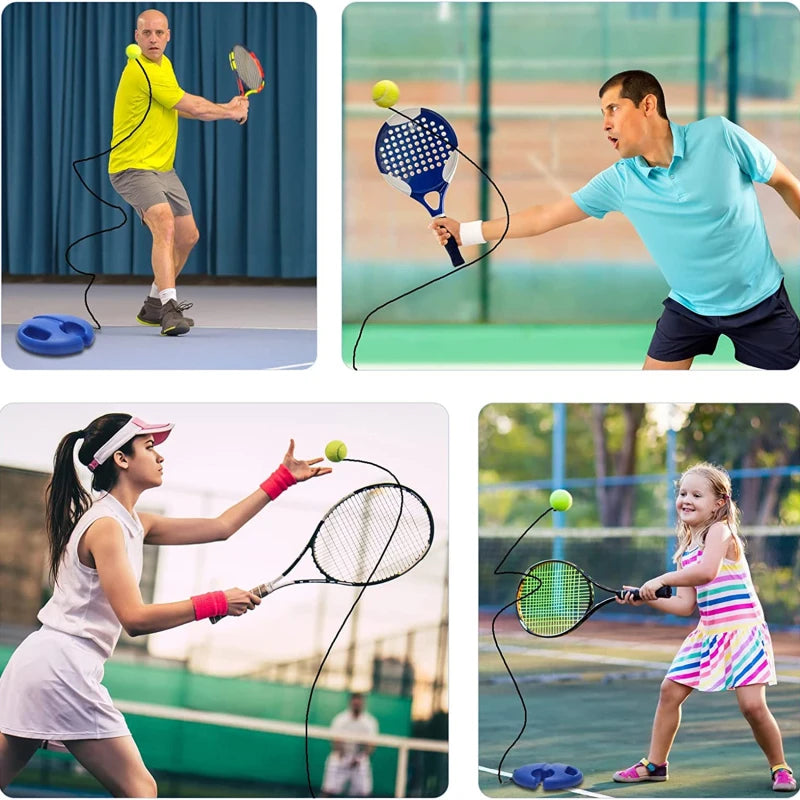 Tennis Trainer Rebound Ball with String Baseboard Self Study Tennis Dampener Training Tool Exercise Equipment