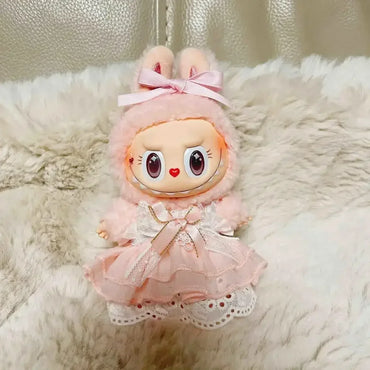 For 17cm Labubu/mokoko Doll Clothes outfit Clothes Hoodies Doll Clothes Dolls Accessories Cute Decoration