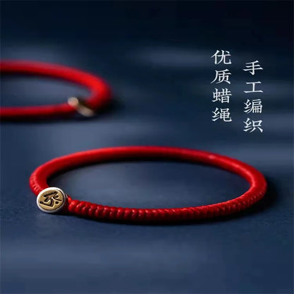 High Quality 925 Sterling Silver Handmade Red String Bracelet Zodiac Lucky Red Rope Bracelet for Women Men Fine Jewelry Gift