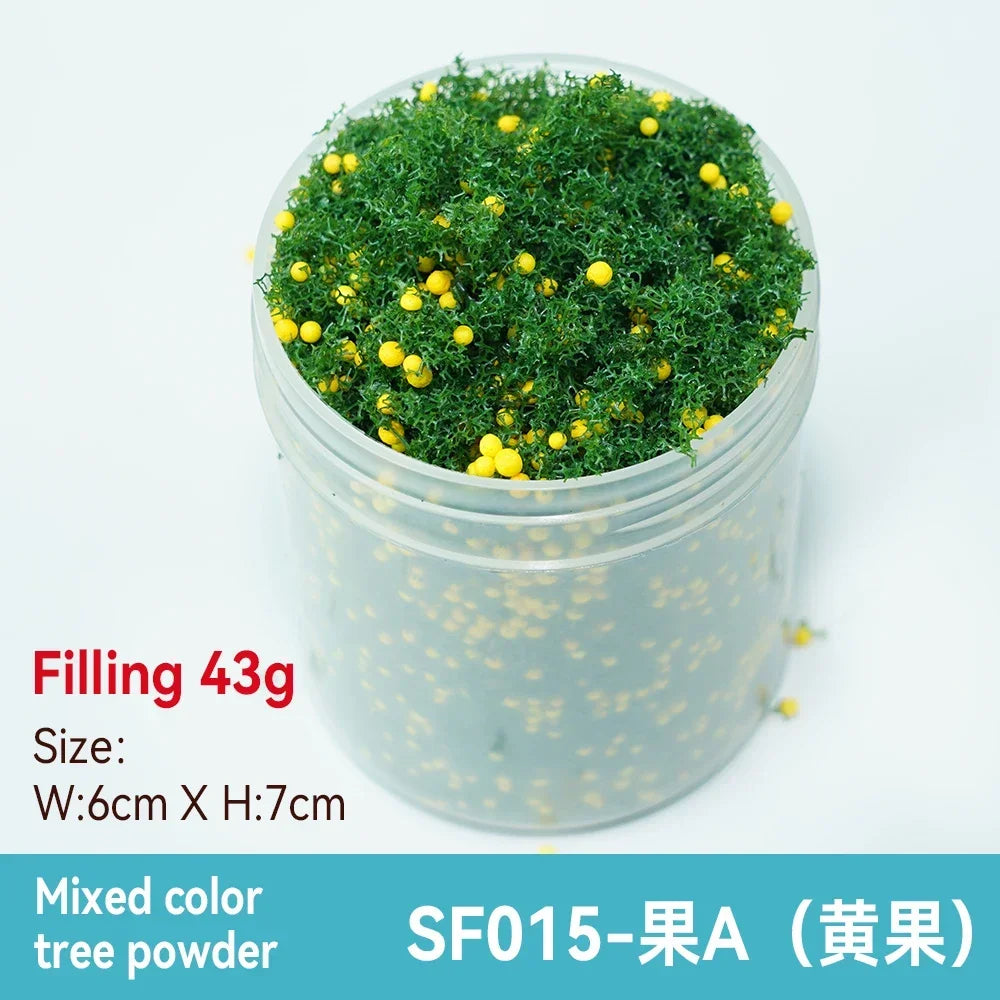 50ml 1-3mm Simulation bush grass sponge tree powder coarse grain flowers leaves diy military train model sand table scene layout