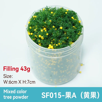 50ml 1-3mm Simulation bush grass sponge tree powder coarse grain flowers leaves diy military train model sand table scene layout