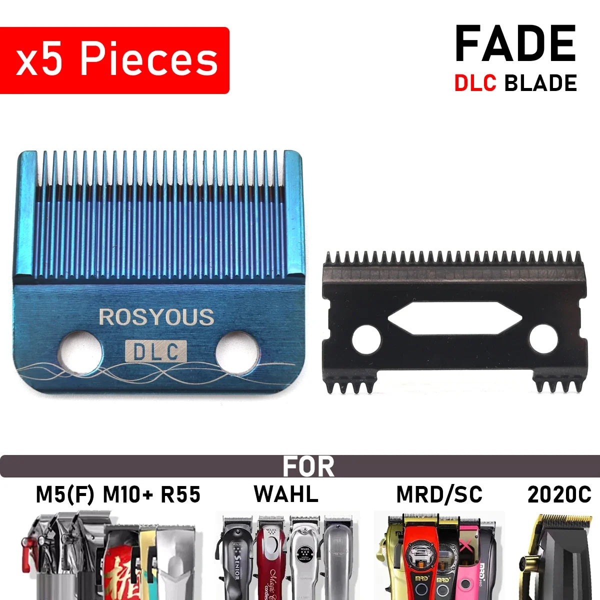 Professional Hair Clipper Accessories for Madeshow/WAHL/MRD/Gamma/SC/JRL KM-90-4 DLC FADE Special Blade Replacement Cutter Head