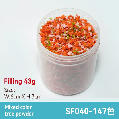 50ml 1-3mm Simulation bush grass sponge tree powder coarse grain flowers leaves diy military train model sand table scene layout