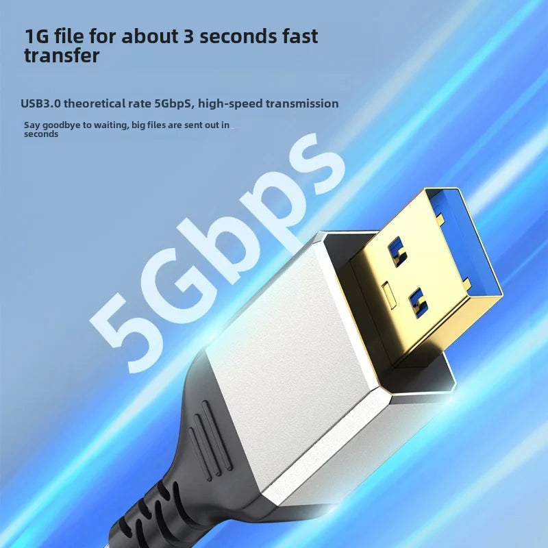 USB 3.0 Aluminum Alloy High-Speed Extension Cable 5Gbps male to female OTG Computer USB Drive Mouse Keyboard USB Extension Cable