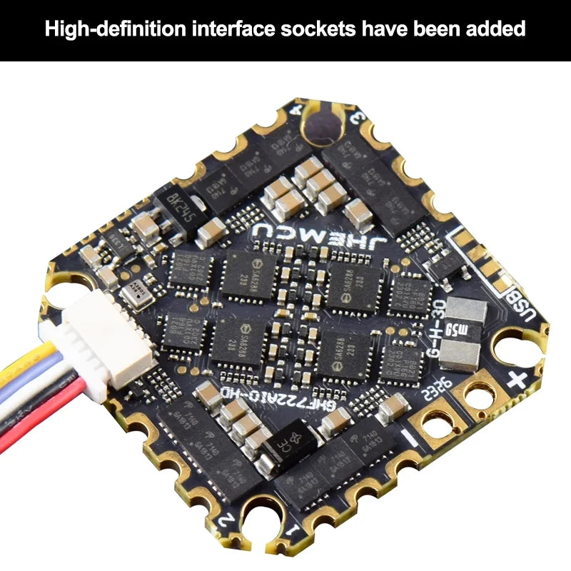 JHEMCU GHF722AIO-HD 40A AIO Flight Control ESC All-in-One 2-6S  For FPV Freestyle CinewhoopFPV Racing Traversing Machine