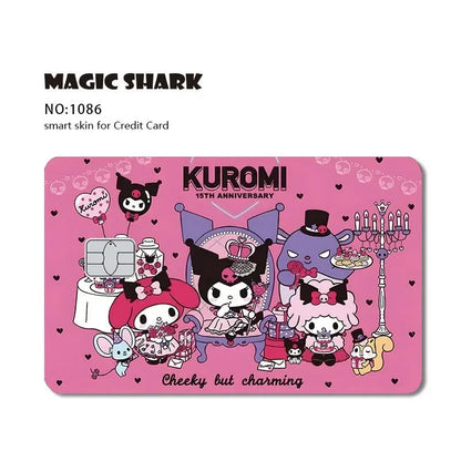 2025 New Arrival Cute Hello Kitty Frog Matte Front Side PVC Sticker Skin Film Cover for Debit Credit Card