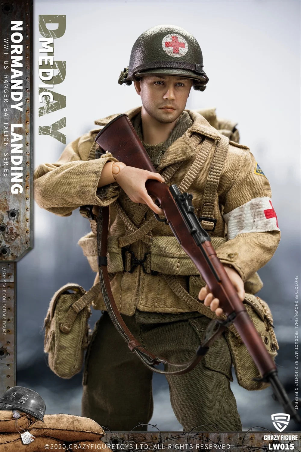CFTOYS LW011-LW018 1/12 Men Soldier Normandy Landing US Rangers Rifleman Technical Sergeant Rangers Captain Sniper 6" Model Toys