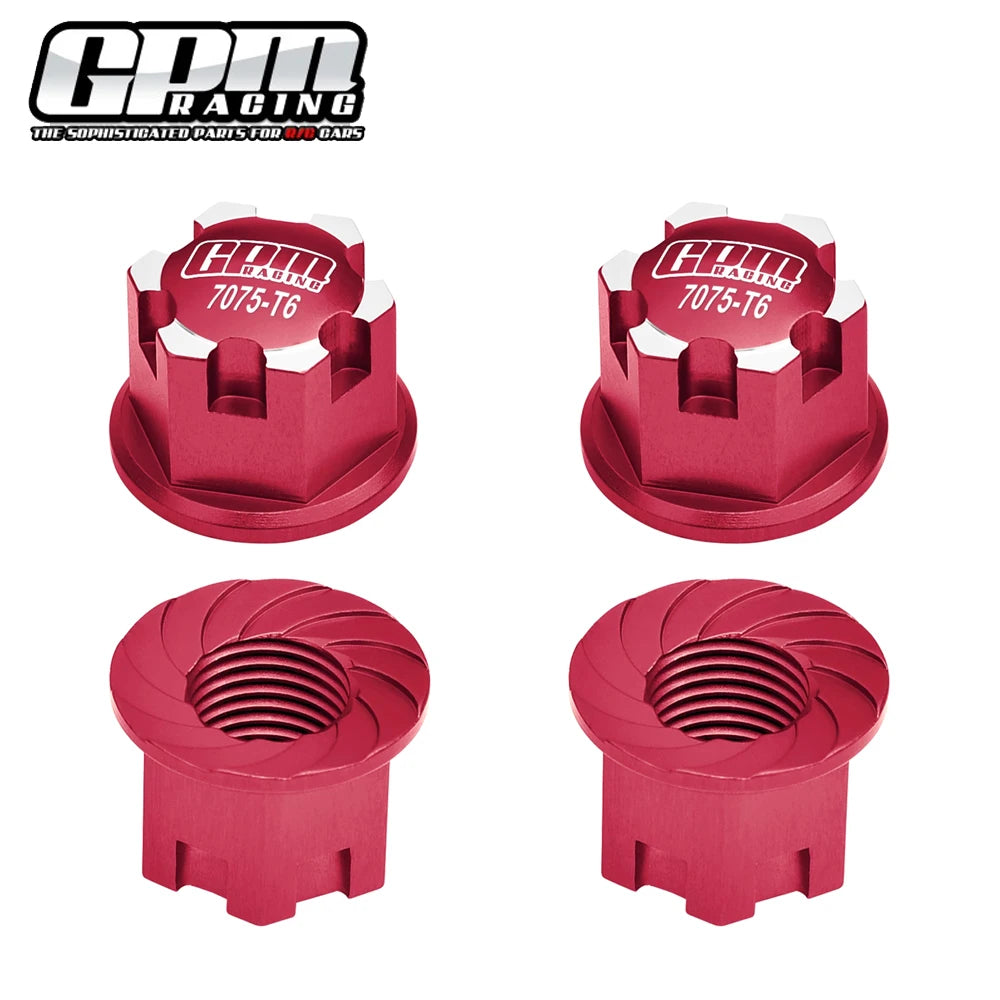 GPM Metal Alloy 17mm Wheel Nuts Tire Nut 7758 for Traxxas 1/6 XRT 1/5 X-MAXX 8S 1/8 Sledge 1/10 E-Revo 2.0 MAXX WideMaxx RC Car