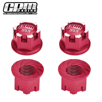 GPM Metal Alloy 17mm Wheel Nuts Tire Nut 7758 for Traxxas 1/6 XRT 1/5 X-MAXX 8S 1/8 Sledge 1/10 E-Revo 2.0 MAXX WideMaxx RC Car