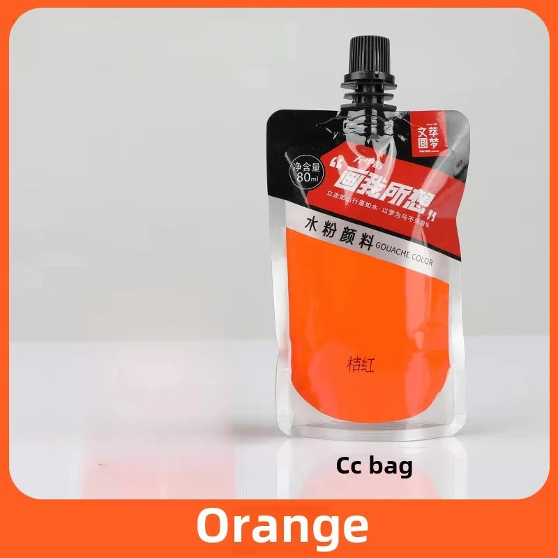 Gouache Pigment Pack Gouache Refill Jelly Pigment Art Students Special Beginners Children's Non-Toxic Super Gouache 80ml