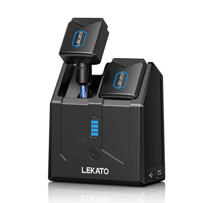 5.8Ghz Rechargeable Guitar Transmitter | Lekato Wireless Kit W/ 300Ft Range & Fast-Charge Case for Electric Guitar/bass Outdoor
