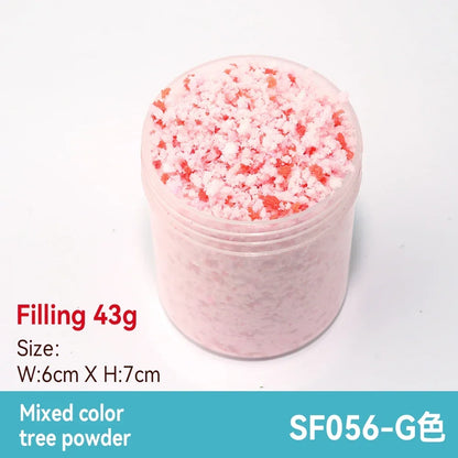 50ml 1-3mm Simulation bush grass sponge tree powder coarse grain flowers leaves diy military train model sand table scene layout