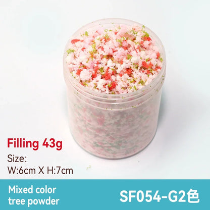 50ml 1-3mm Simulation bush grass sponge tree powder coarse grain flowers leaves diy military train model sand table scene layout