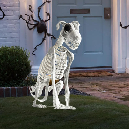 Halloween Dog Skeleton Decoration Spooky Skeleton Animal Puppy Bones Skeleton Decoration for Halloween Indoor Outdoor