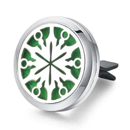 Aromatherapy Jewelry Locket Pendant Car Air Freshener Vent Clip Aroma Perfume Oils Locket Essential Oil Diffuser Car Clip
