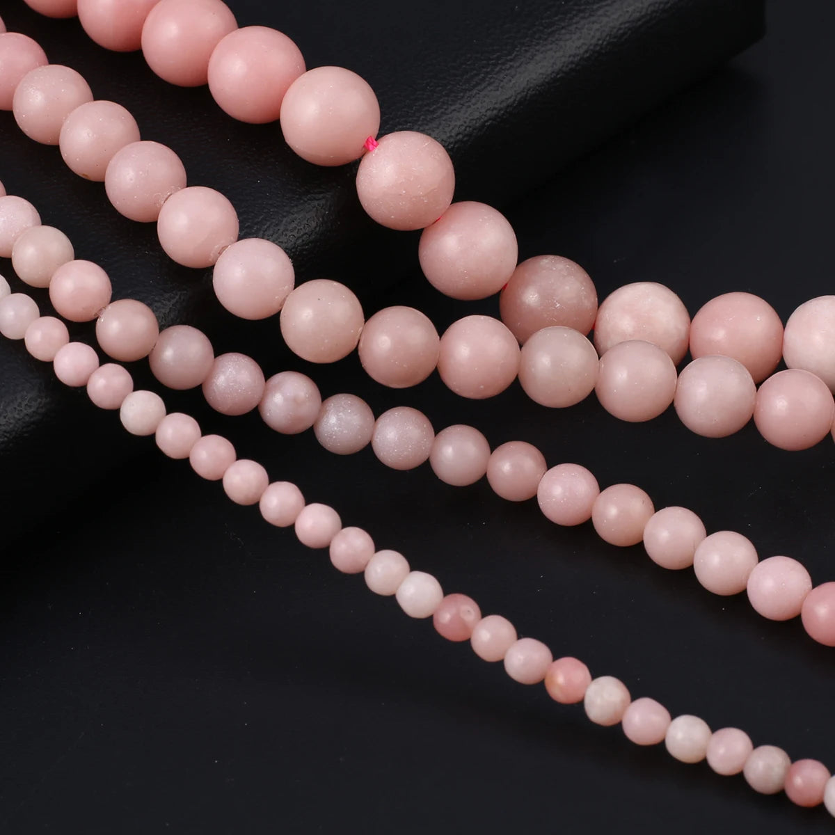 Natural Genuine Pink Opal Stone Beads Round Loose Spacer Beads for Jewelry Making DIY Bracelet Charms Accessories 4/6/8/10mm