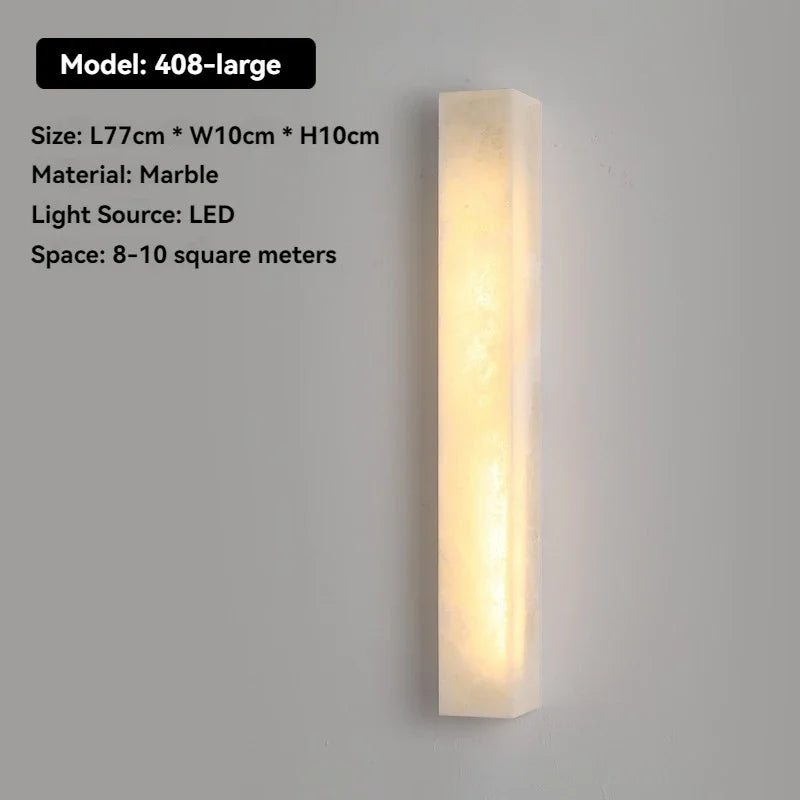 Artpad Designer Marble Wall Lamp for Living Room Hallway Stairs Bedroom Dining Room Copper Ambient Alabaster Wall Lighting