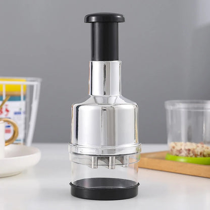Stainless Steel Hand-Pressing Vegetable Chopper Pat Knife Home Multifunctional Ginger Onion Garlic Chopper Kitchen Supplies