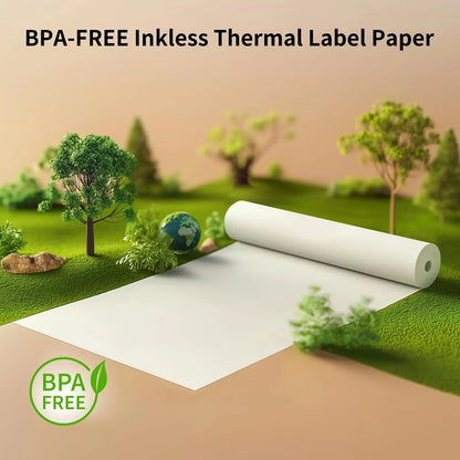 6 Rolls A4 Quick-dry Thermal Paper for mini printer thicker brighter and the font is clearer to make the printing quality better