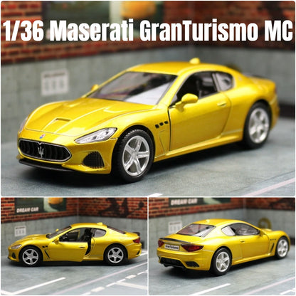 1/36 Maserati GranTurismo MC Super Sport Toy Car Model For Children RMZ CiTY Diecast Miniature Pull Back Collection Gift Kid Boy