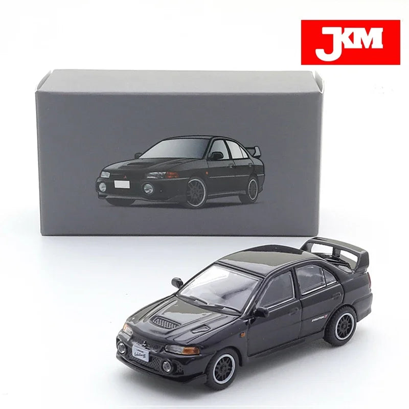JKM 1/64 MITSUBISHI Lancer EVO3 4 5 6 7  Alloy  Diecast Automotive Model Ornaments Cas Toys Gift Decorations